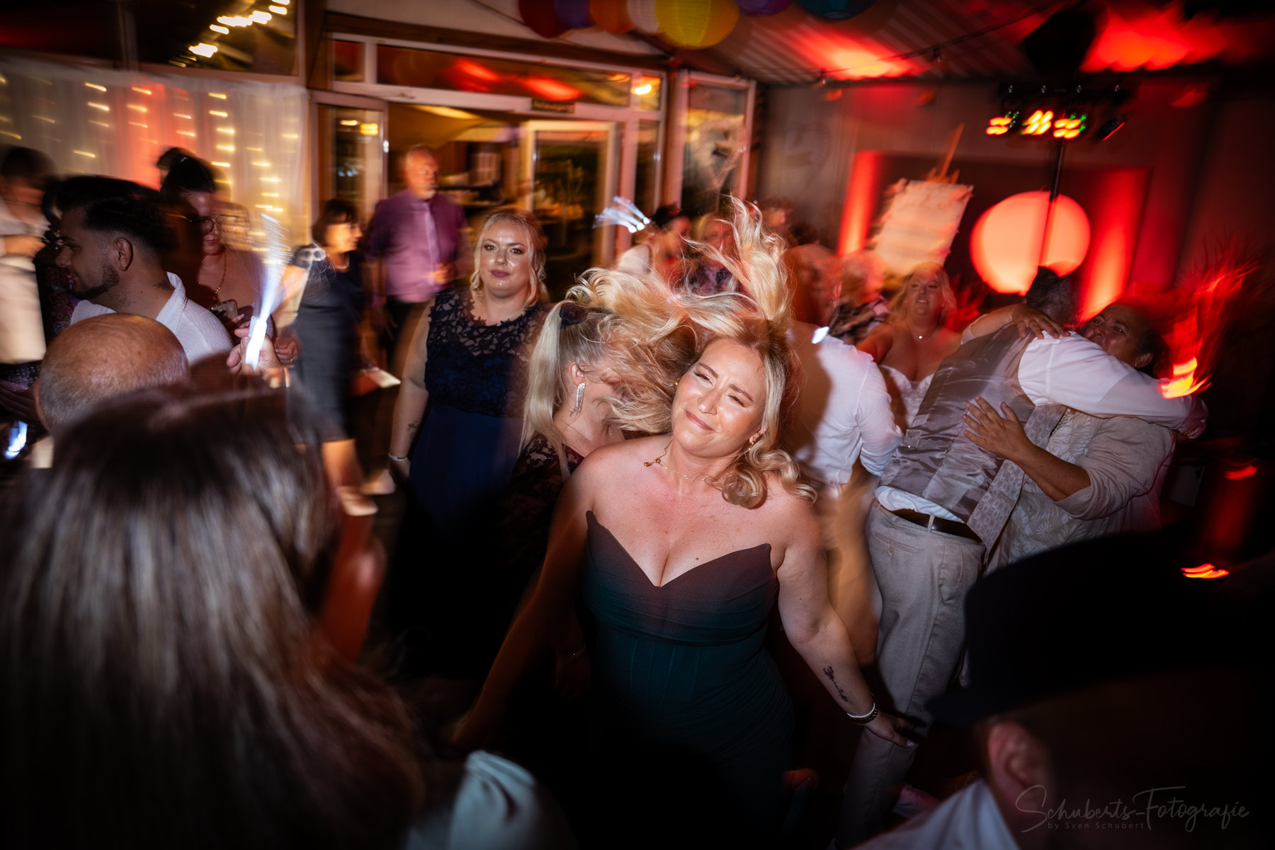 Partyfotos auf einer Hochzeit